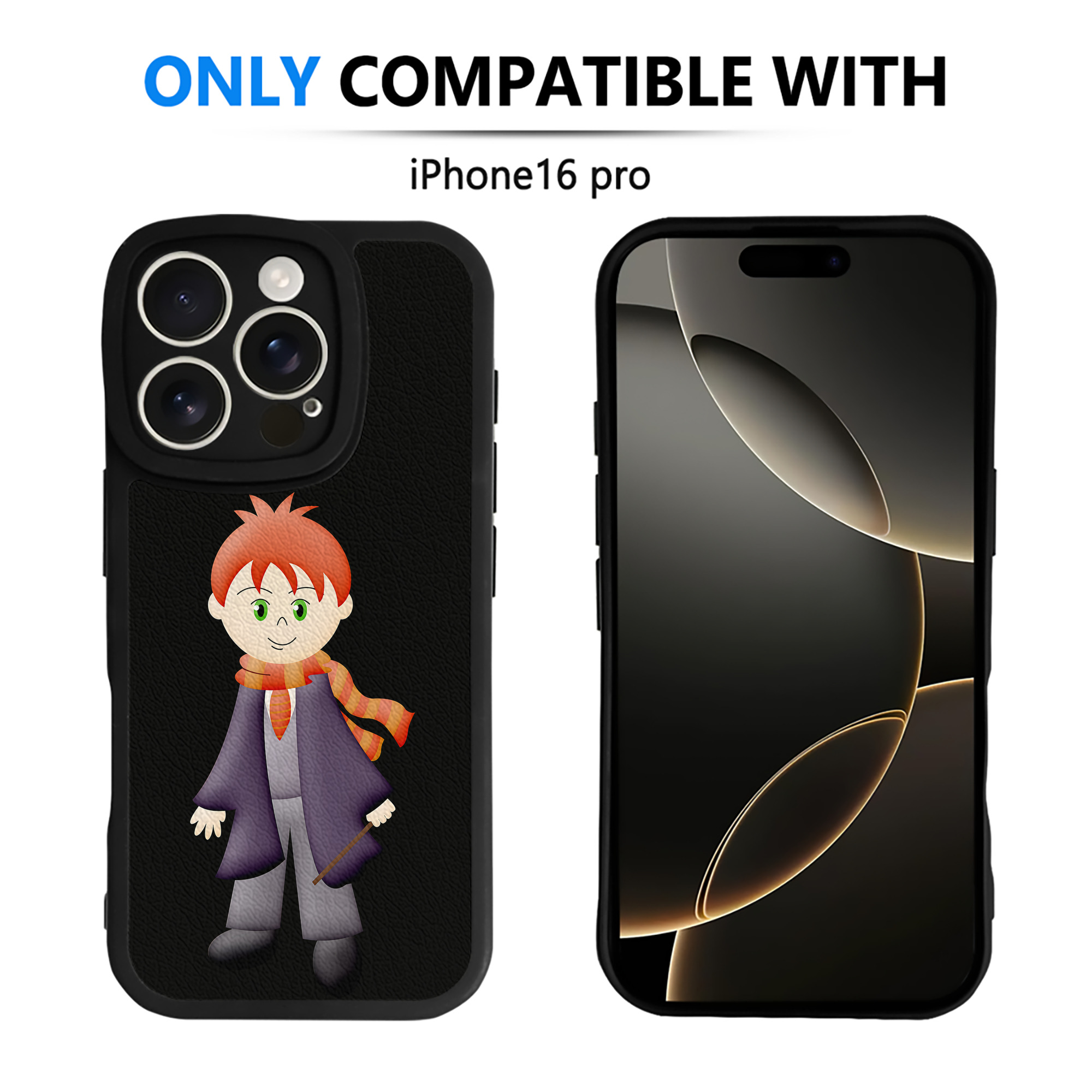 （画像用） Harry Potter ハリー・ポッターシリーズ 【iPhone 16シリーズ対応】シリコンスマホケース（レザー調） 材質：シリコン